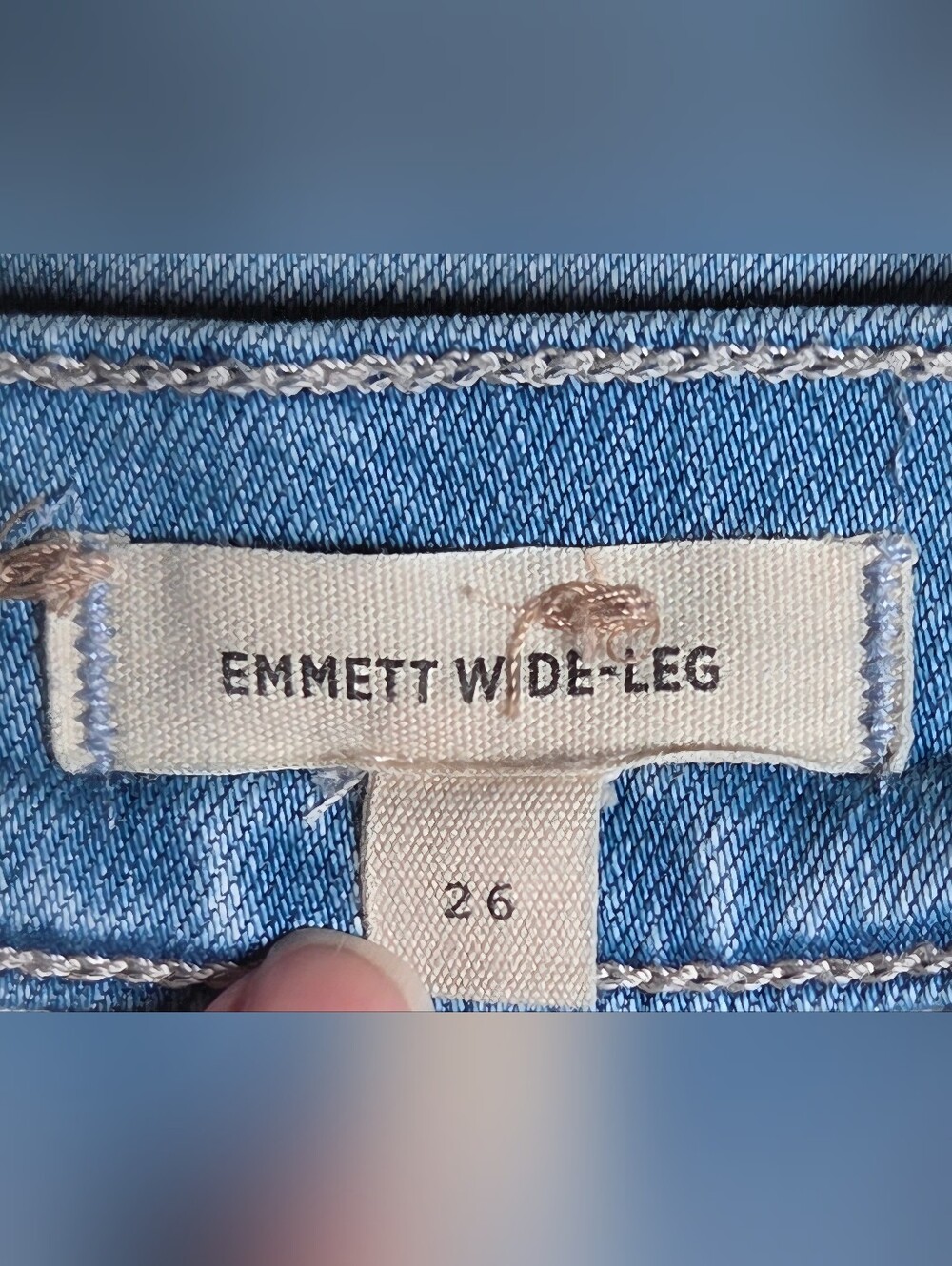 Madewell Emmett Wide Leg Crop Jeans High Rise Light Wash Seamed Denim 26 - Picture 11 of 13